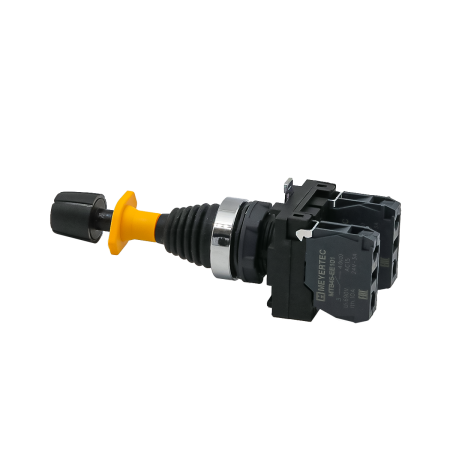 Джойстик в сборе, 2NO, 2 положения с возвратом и блокировкой