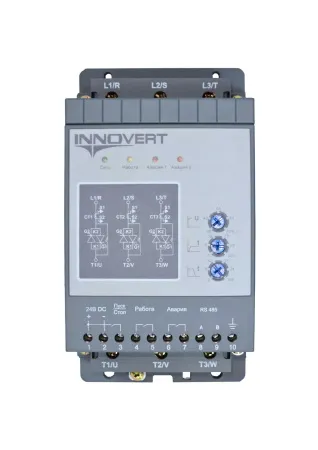 INNOVERT устройство плавного пуска , номинальный ток 3 а, питание управления 220в ac, rs-485 SSD152A43E