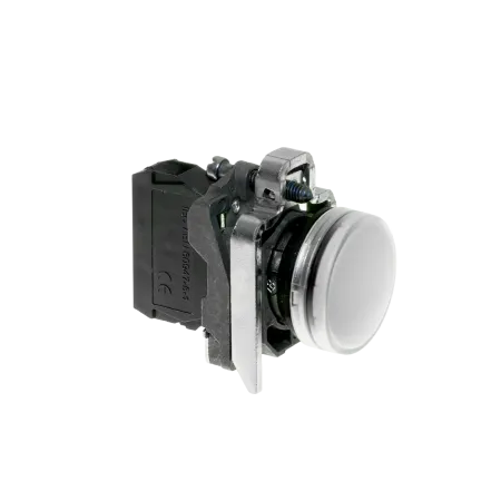 Лампа сигнальная белая, 220V AС/DC, IP65, металл
