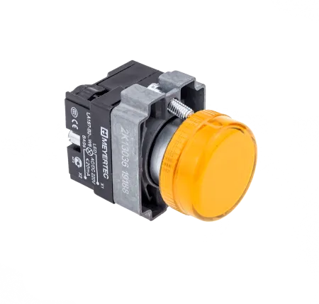 Сигнальная лампа желтый, 220V AC/DC
