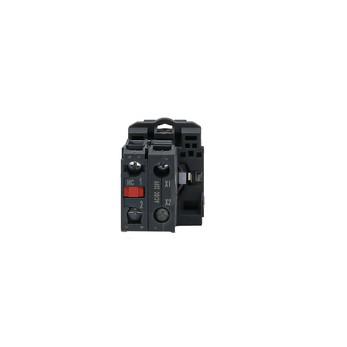 Переключатель  на 3 положения с фиксацией и подсветкой, красный, 1NС, 220V AC/DC, IP65, пластик