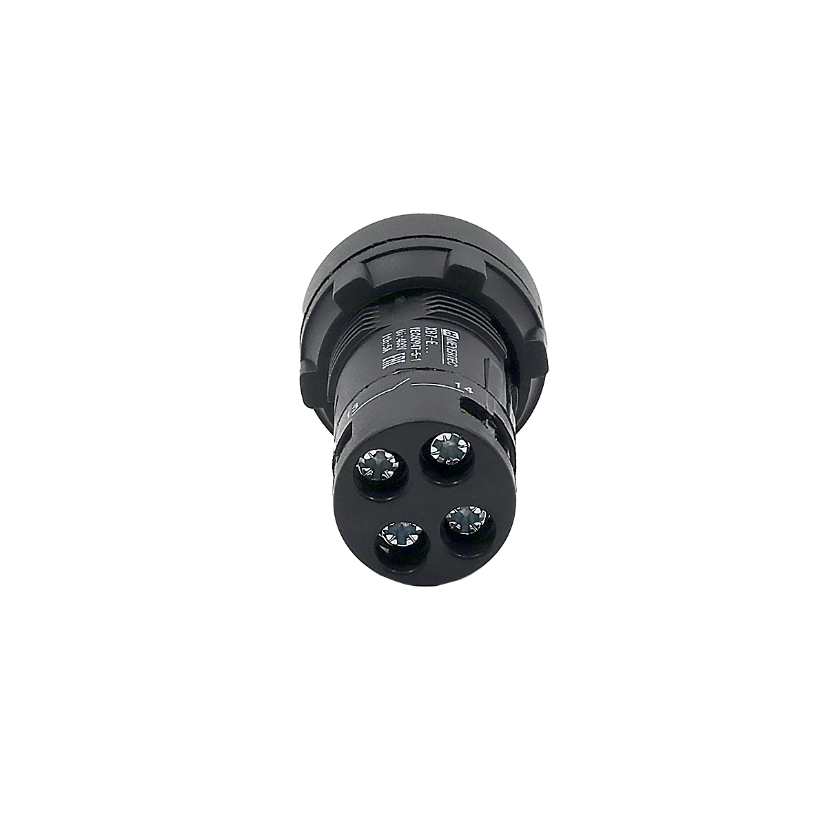 Кнопка синяя выступающая с подсветкой, 1NO, 220V AC, IP54, пластик