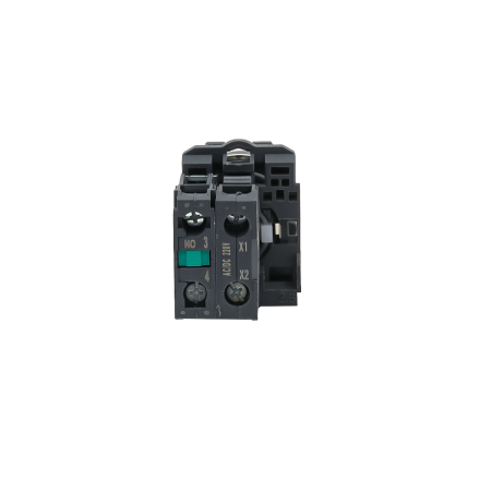 Переключатель на 2 положения с фиксацией и подсветкой, белый, 1NO, 220V AC/DC, IP65, пластик