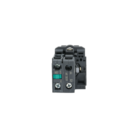 Переключатель  на 3 положения с фиксацией и подсветкой, зеленый, 1NO, 24V AC/DC, IP65, пластик