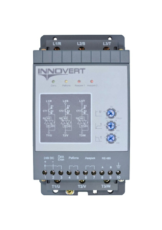 INNOVERT устройство плавного пуска , номинальный ток 7,5 а, питание управления 220в ac, rs-485 SSD402A43E