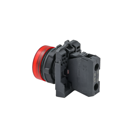 Лампа сигнальная красная, 24V AС/DC, IP65, пластик