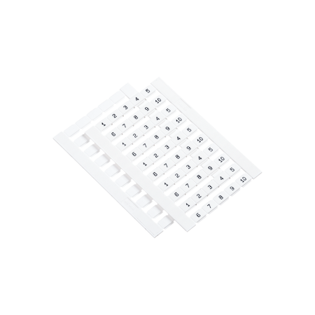 Маркировка пружинных клемм 6, 10, 16 мм²,  1-10 (уп. 100 шт.)